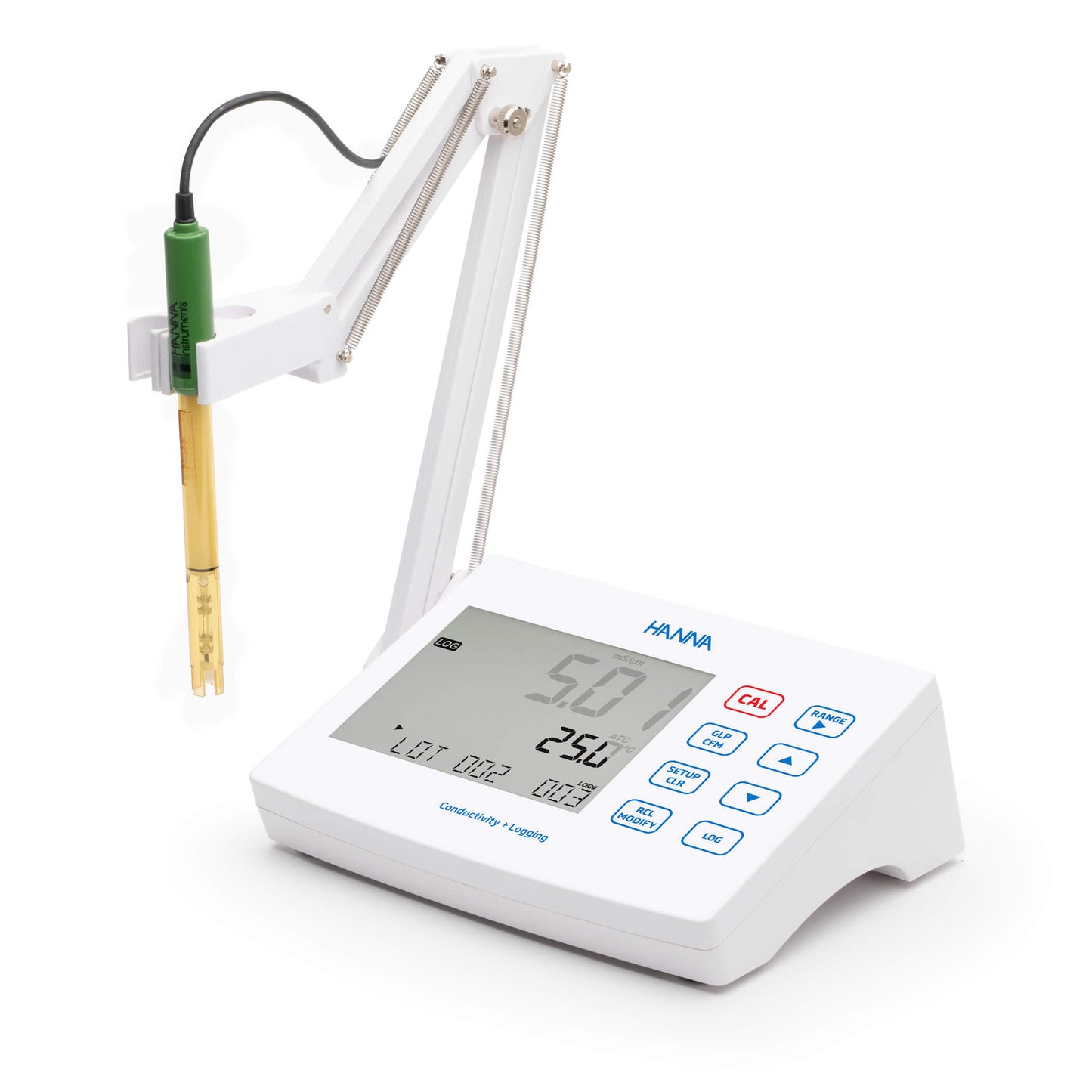 Medidor de CE de Mesa con Registro y Sonda Modelo HI2631-01 115V Hanna Instruments