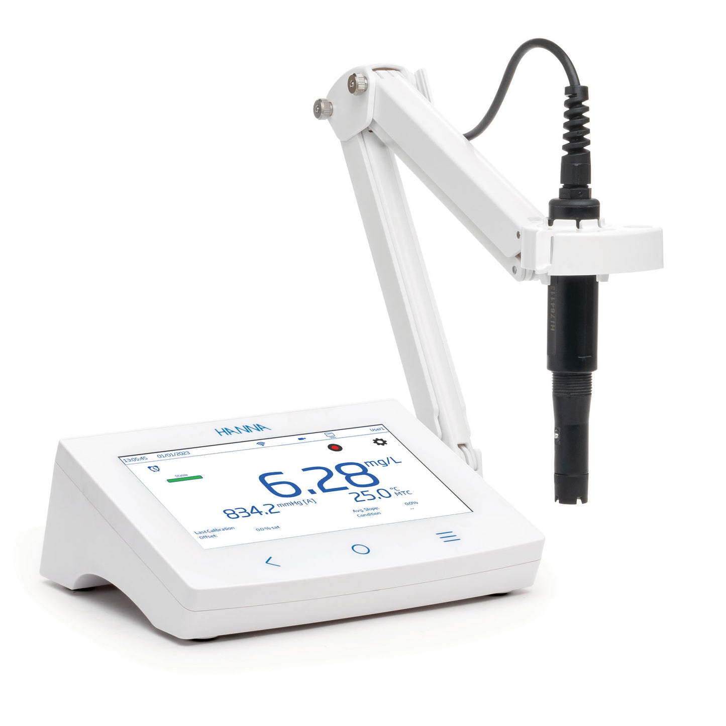 Medidor de Mesa Avanzado de Oxígeno Disuelto Serie 6000 con Sensor Óptico Modelo HI6421-01 115V Hanna Instruments
