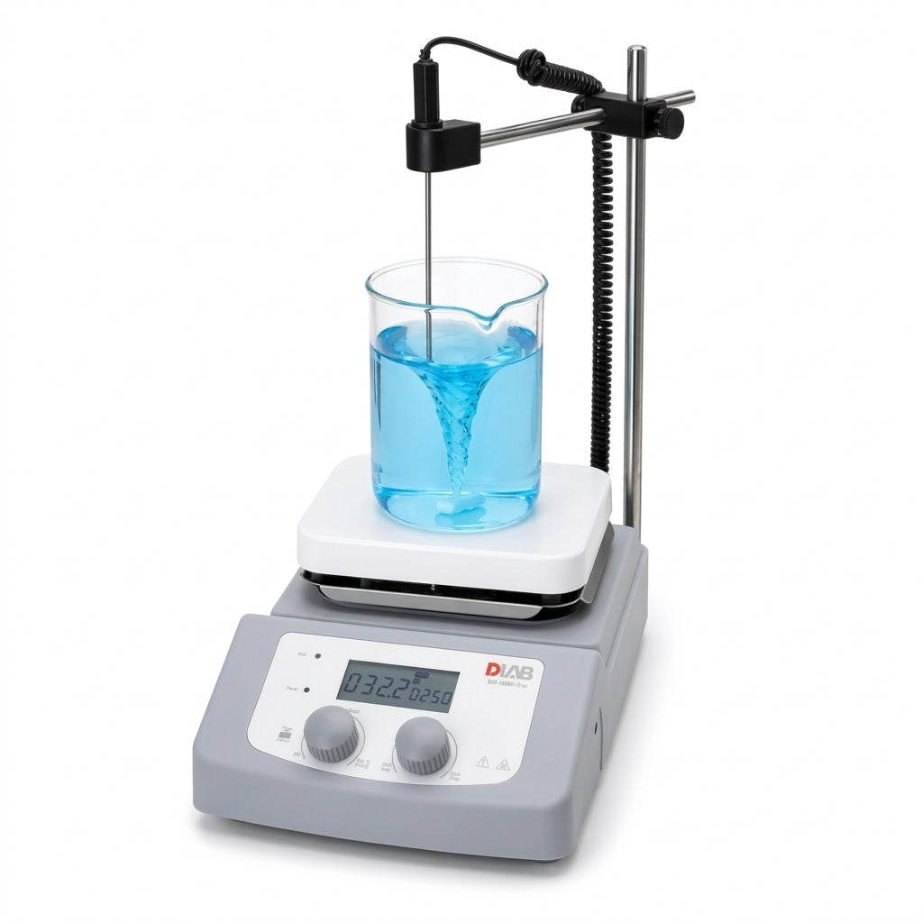 Parrilla Digital con Agitación y Placa Cerámica MS-H380-Pro 380 °C 1500 RPM DLAB 8030268115