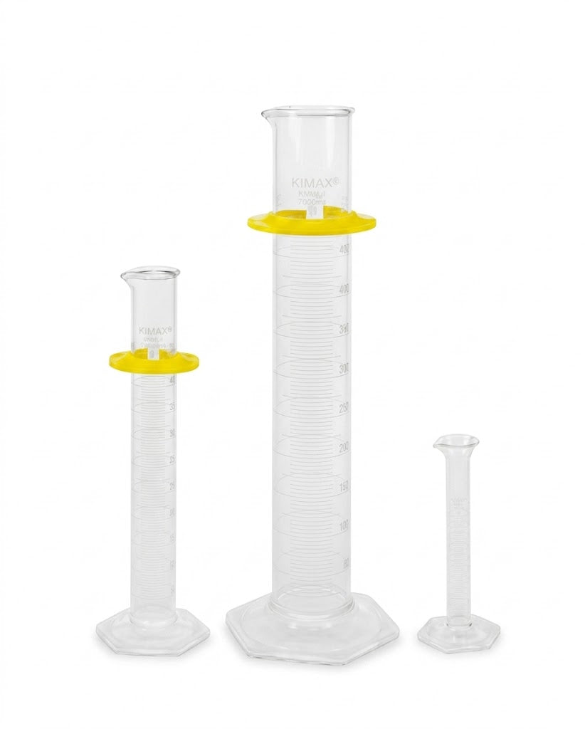 Probeta de Vidrio de 2000 mL con Protector Clase B TC Kimax 20022-2000