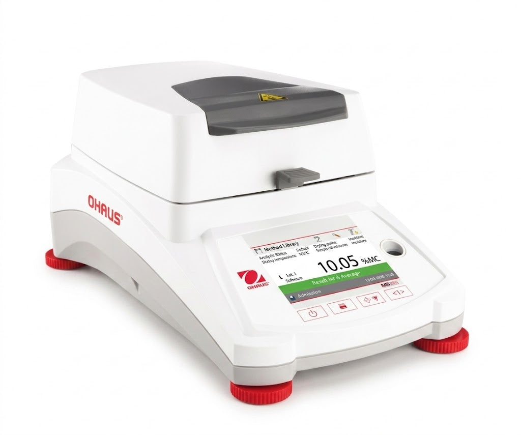 Analizador de Humedad Ohaus MB120 Determinador Halógeno Capacidad 120g y Resolución 0.001g 30246943