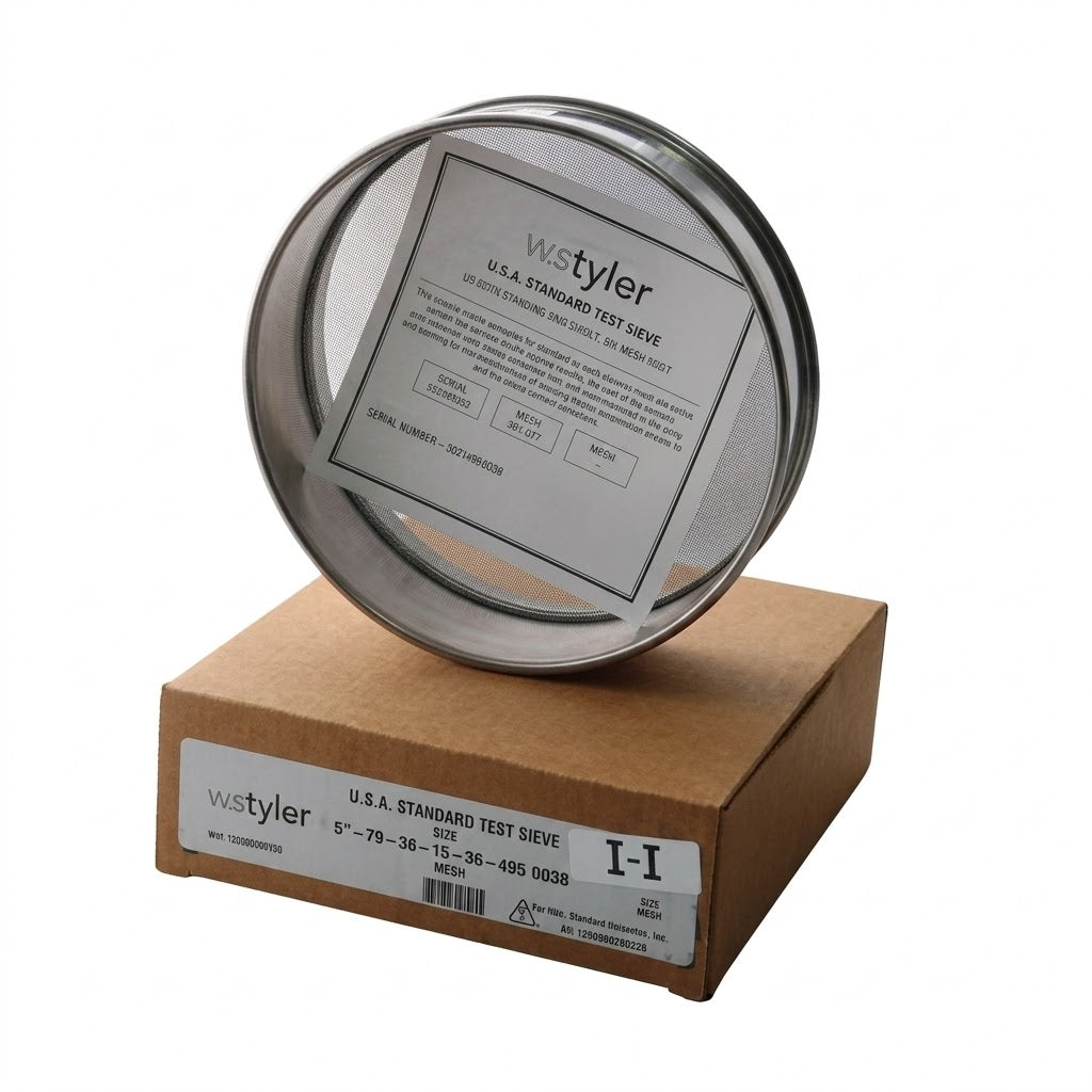 Tamiz malla 500 (25 µm) Acero inoxidable W.S. Tyler 8 pulgadas 5218