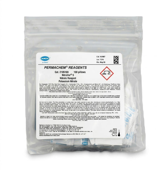 Acido Reactivo en Polvo Hach Powder Pillows Paquete con 100 Sobres 104299