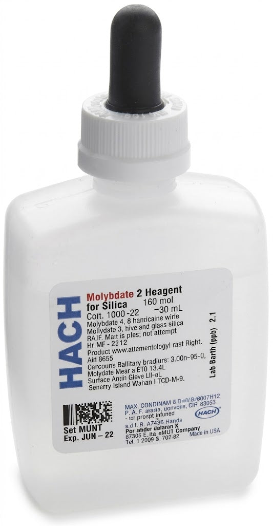 Solucion de Reactivo Molibdato 3 Hach de 100 mL para Analisis de Agua 199532