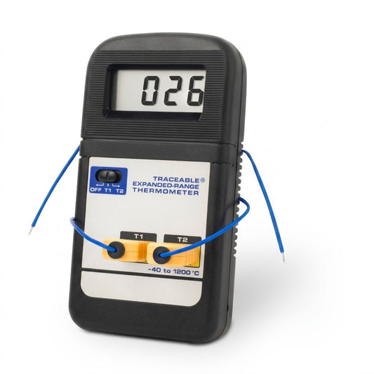 Termómetro Digital Altas Temperaturas con 2 Sondas K -40-250ºC Traceable Control Company 4026