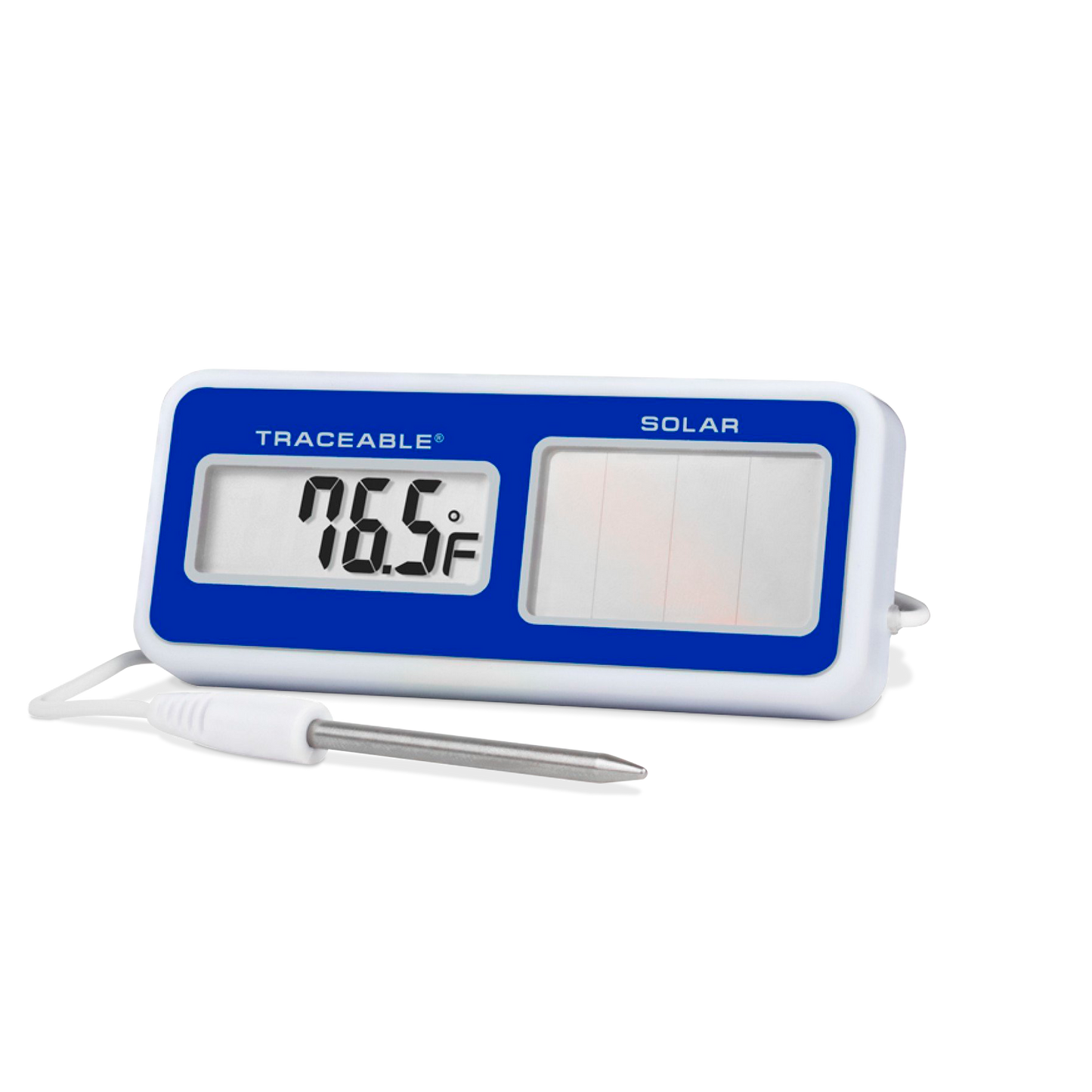 Termómetro Digital con Panel Solar y Sonda de -50 a 70 °C Traceable Control Company 4123
