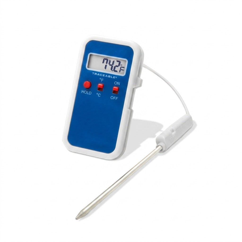 Termómetro Digital con Sonda de Acero Inoxidable de -50 a 200 °C Traceable Control Company 4146