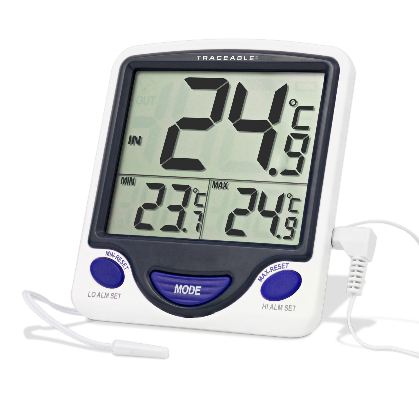 Termómetro Digital Pantalla Jumbo con Sonda de -50 a 70 °C Traceable Control Company 4148
