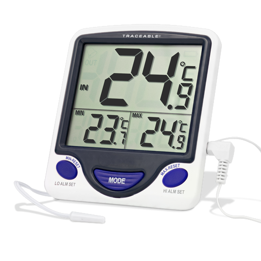Termómetro Digital Pantalla Jumbo con Sonda de -50 a 70 °C Traceable Control Company 4148