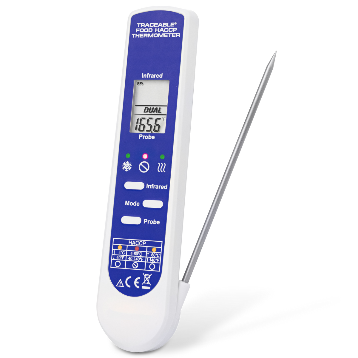 Termómetro HACCP Infrarrojo y Vástago 150 mm Traceable Control Company 4364