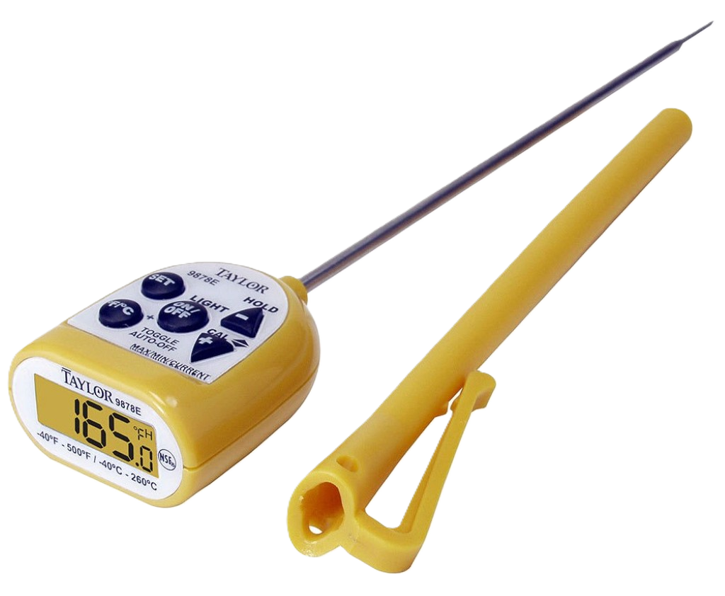Termómetro Digital de Bolsillo Vástago 130 mm de -40 a 260 °C Taylor 9878E