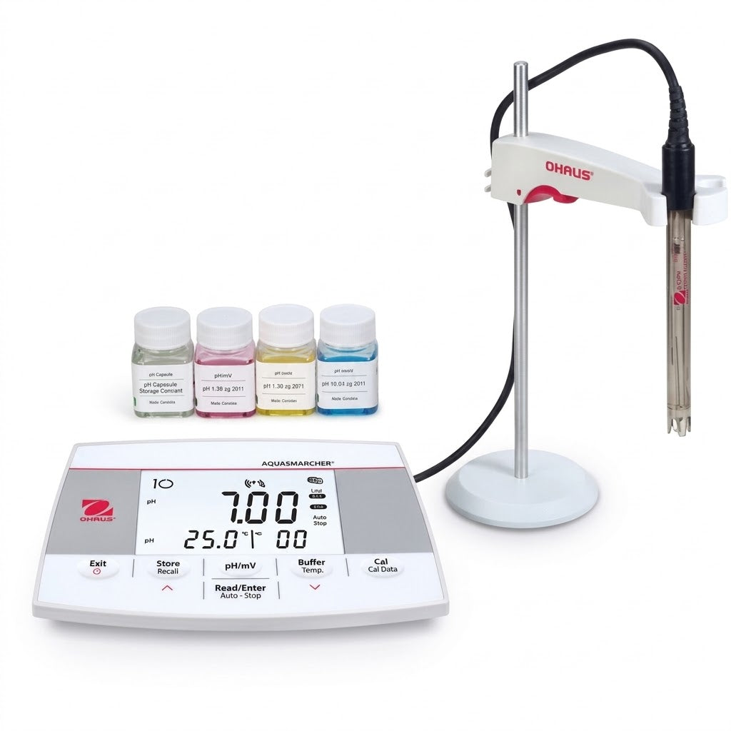 Medidor de pH de Mesa AquaSearcher AB33PH-F con Electrodo Ohaus 30589827