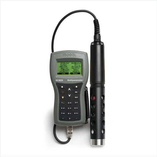 Medidor Multiparamétrico de pH, ORP, CE, OD y Temperatura con Sonda de 4 Metros Modelo HI9829-00041 Hanna Instruments
