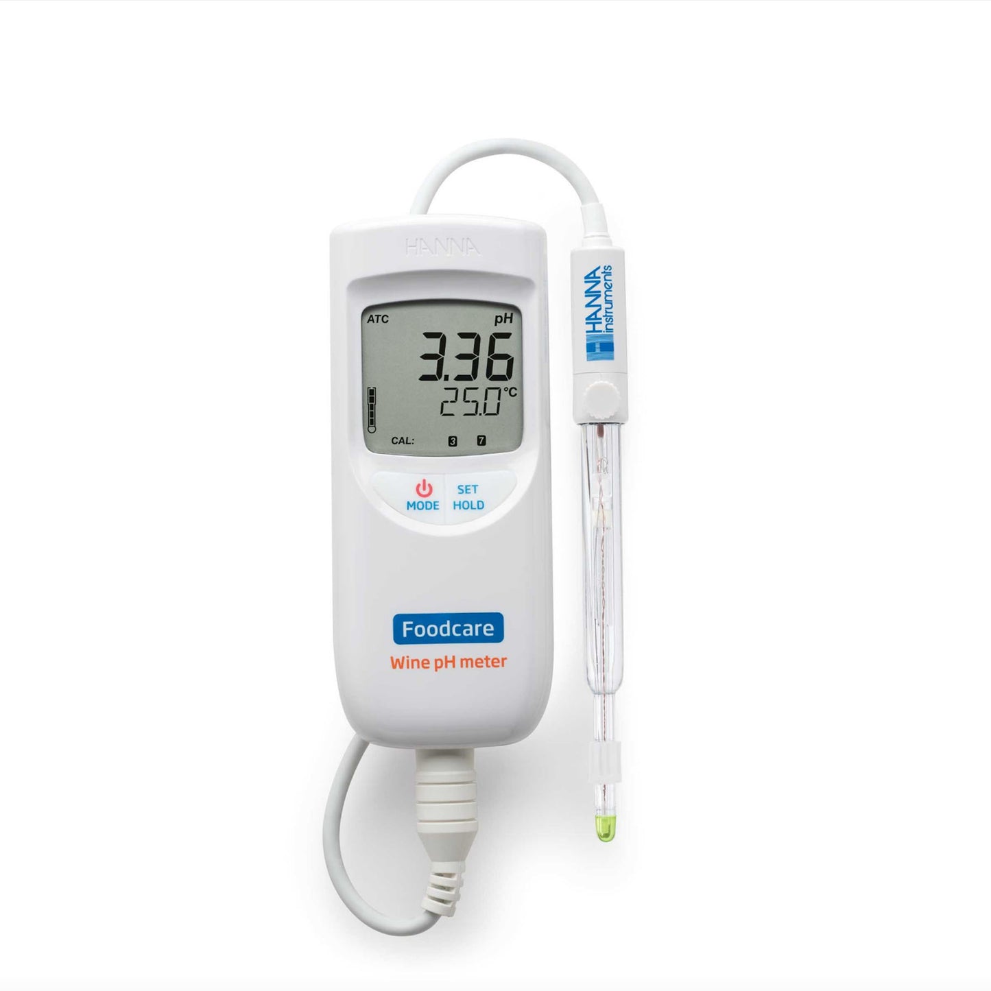Medidor de pH en Vino de Alta Precisión HI99111 con Electrodo HI1048D Hanna Instruments