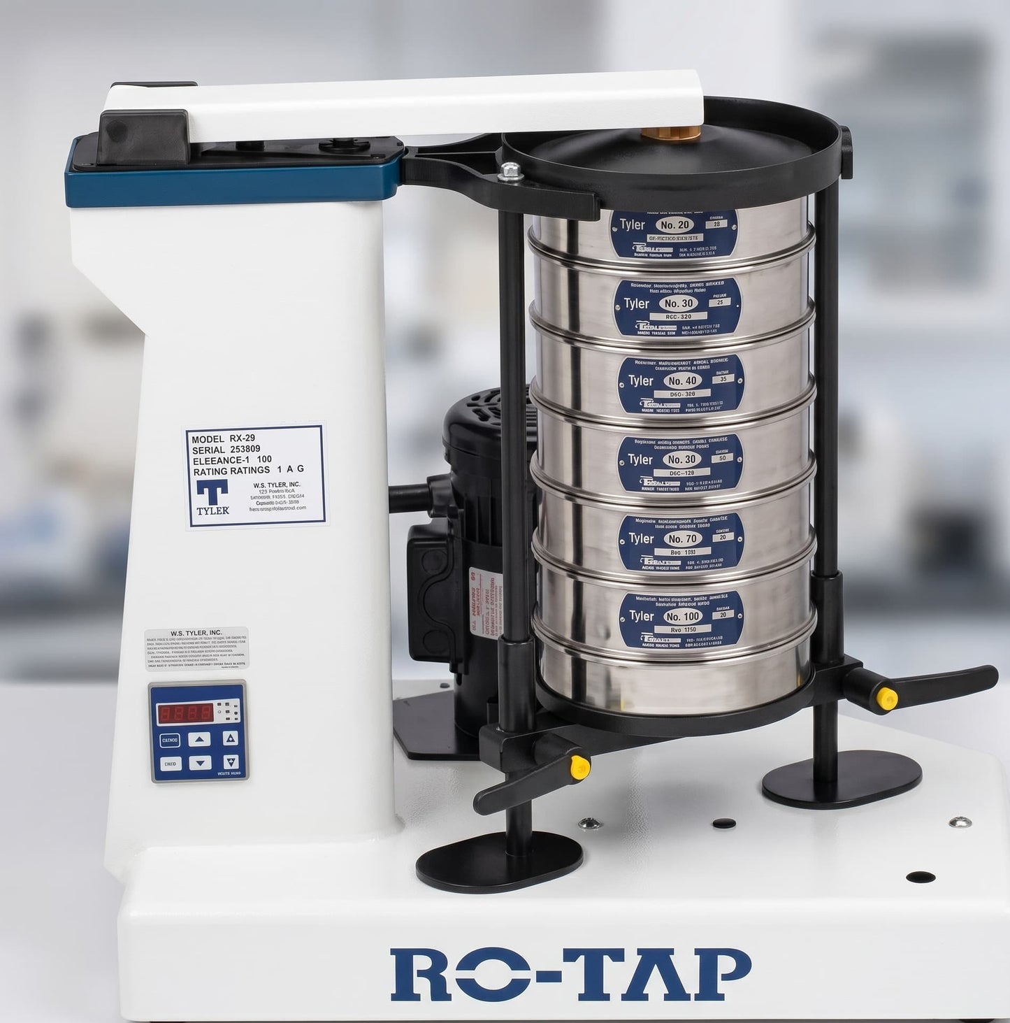 Tamizadora Mecanica W.S. Tyler ROTAP RX-29 para Analisis de Particulas