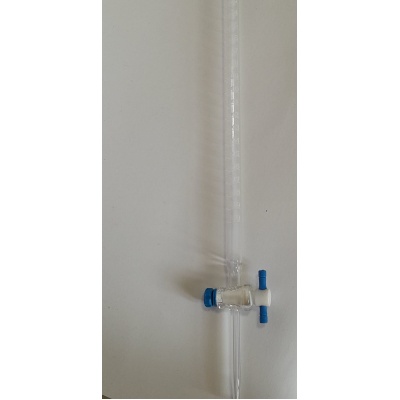 Bureta llave ptfe de 50 ml acrilica